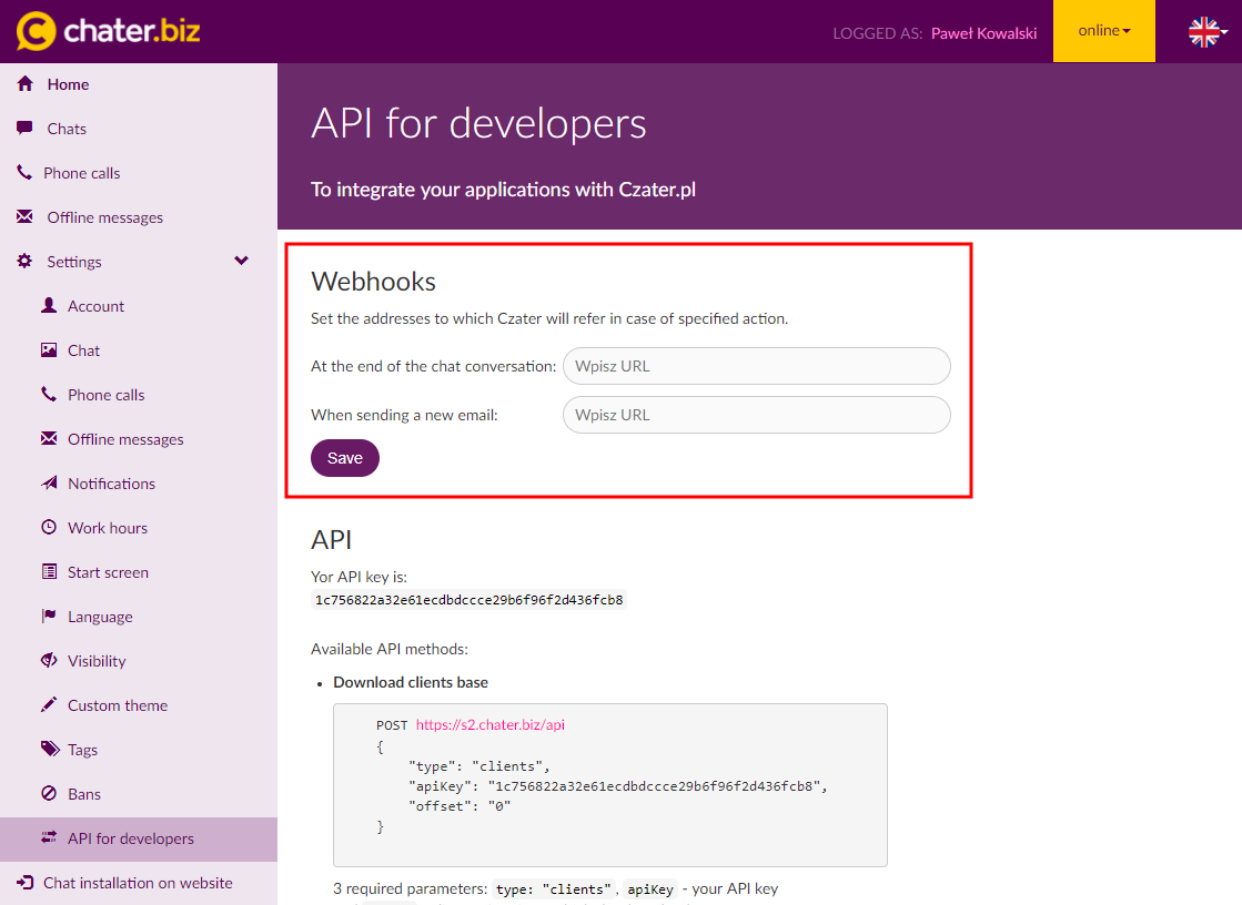 webhooks