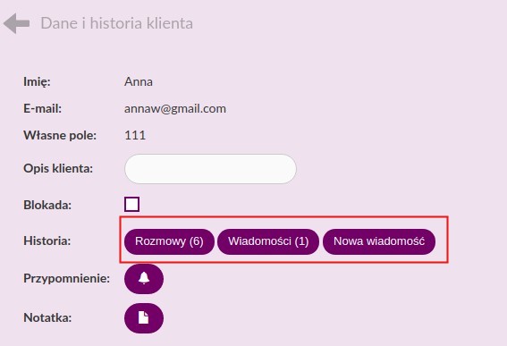 Historia kontaktów