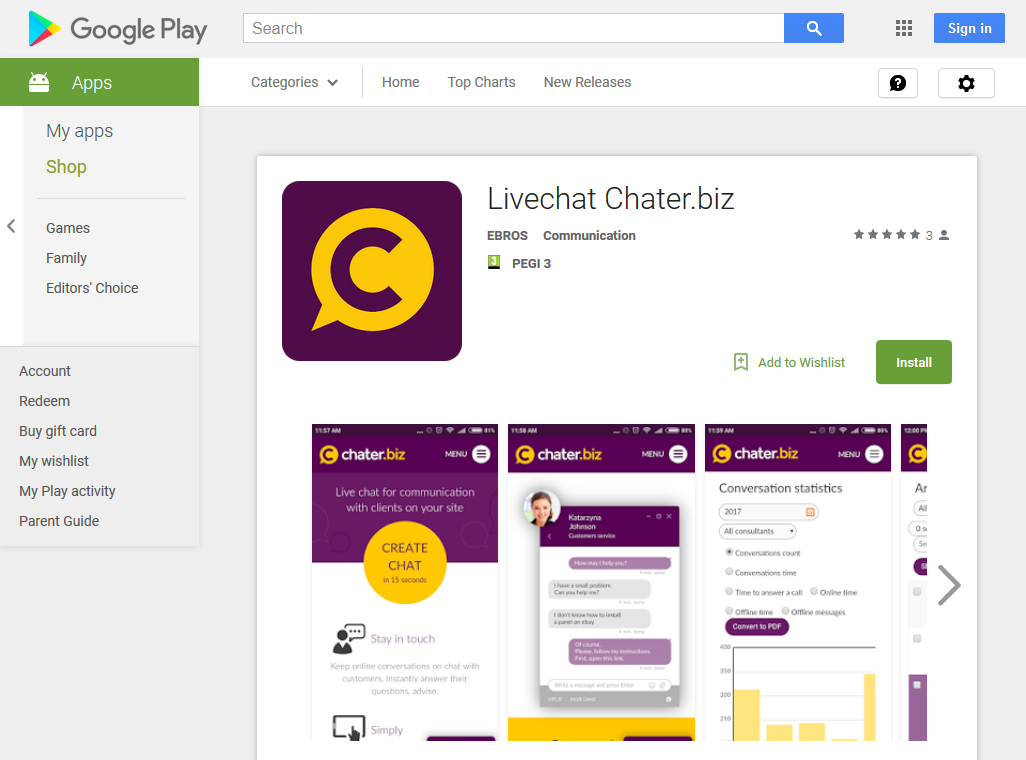 Livechat Android