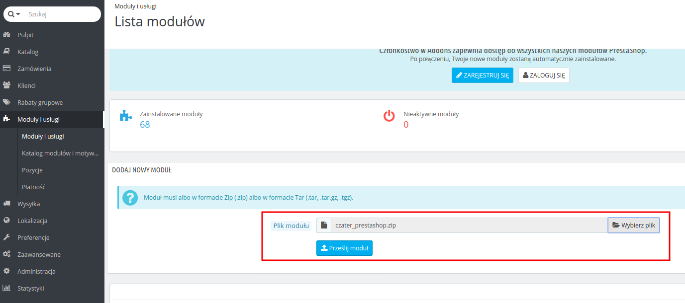 Plugin Prestashop