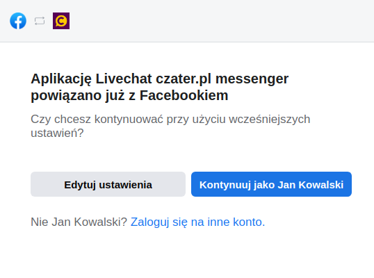 logowanie na facebooku